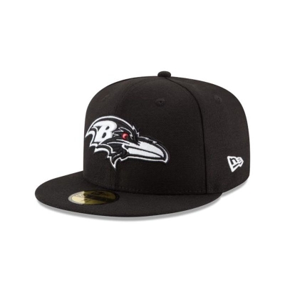 Baltimore Ravens Gorra | New Era NFL 59fifty Fitted Cap Mexico - Negros